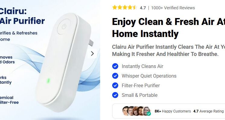 Clairu Air Purifier Reviews: Iconic Air Purifier for Pure Air & Healthy Living!
