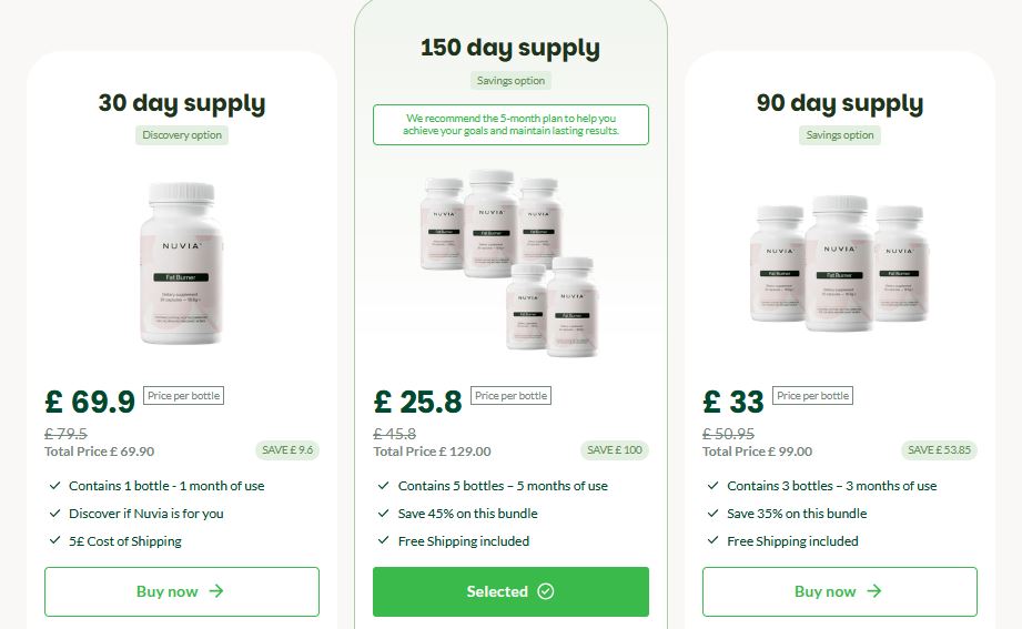Nuvia Fat Burner Capsules