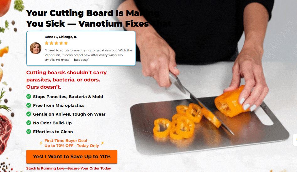 Vanotium Cutting Board