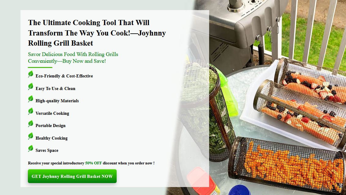 Joyhnny Rolling Grill Basket