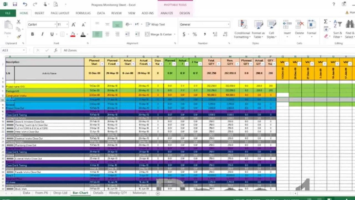 MONITOR ALL EXCEL DATA