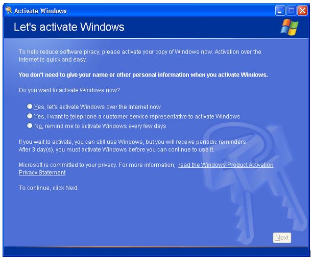 Windows Activation